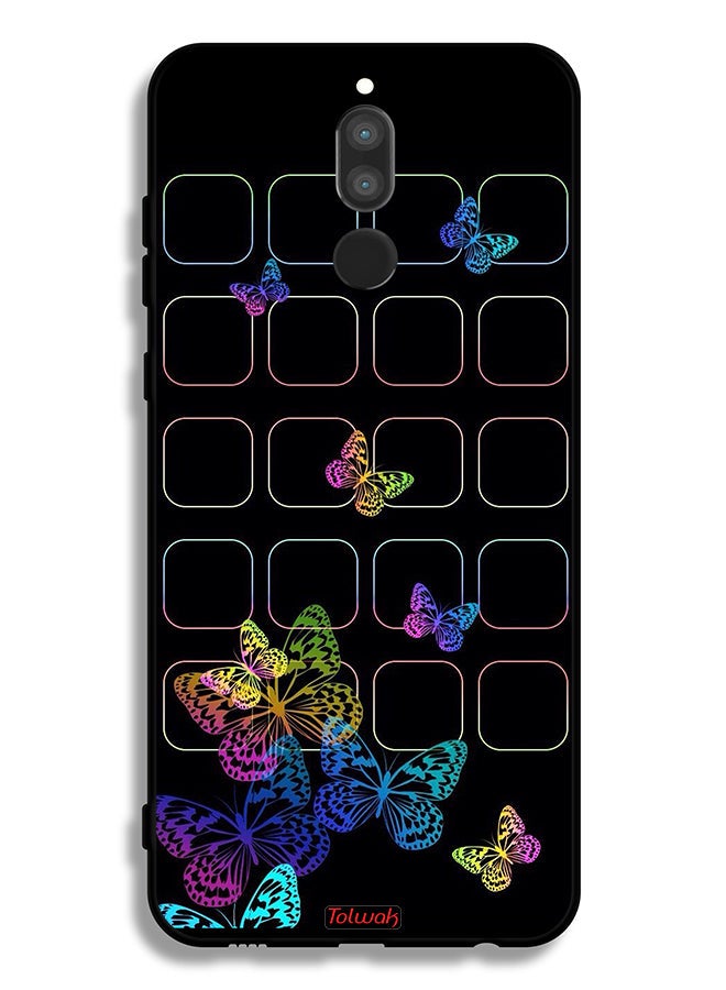 Tolwak Huawei Mate 10 Lite Protective Case Cover Colorful Butterflies - Image 2