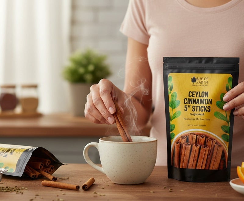 Bliss of Earth True Ceylon Cinnamon Sticks 5" Cut 2X400g, Original Sri Lankan Cinnamon For Baking, Cooking, Tea & Coffee - Image 3