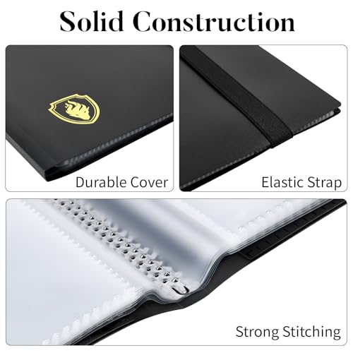 Fabmaker Card Binder 9 Pocket, Fabmaker 396 Pockets Trading Card Binder, Premium Collector Card Album for Standard Cards, Side Loading Card Collection Folder for Game Cards, Sport Cards, Pink - Image 2