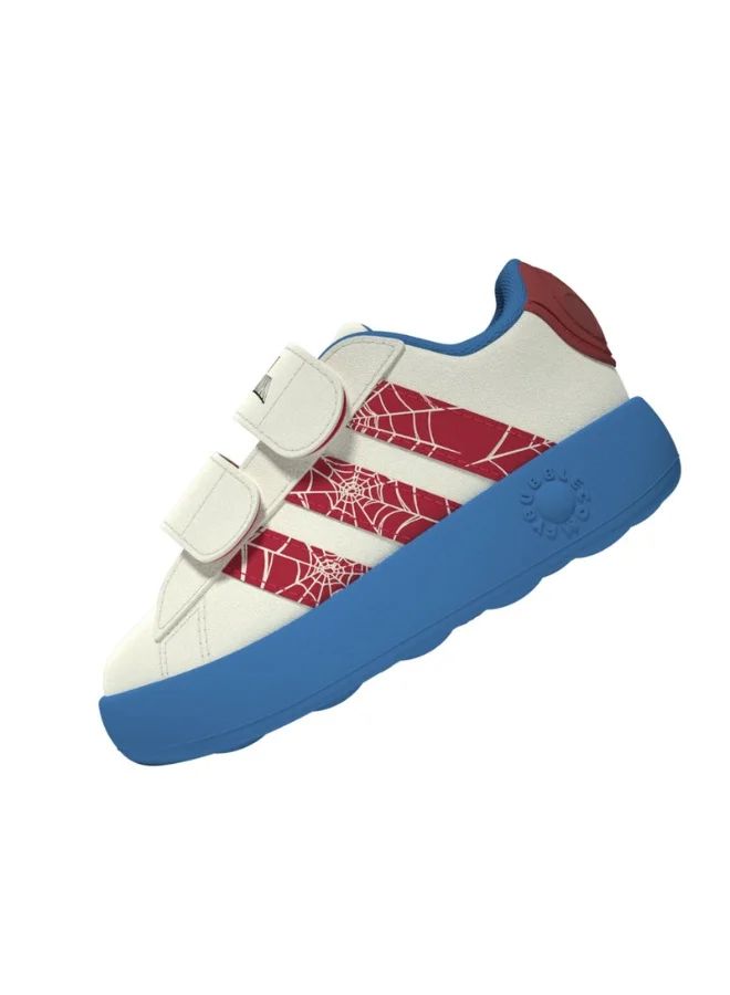 Adidas Grand Court Spider-Man Cf I U White Sportswear Shoes For Baby