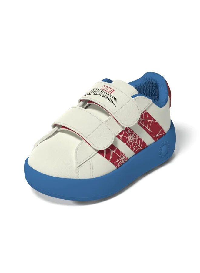 Adidas Grand Court Spider-Man Cf I U White Sportswear Shoes For Baby