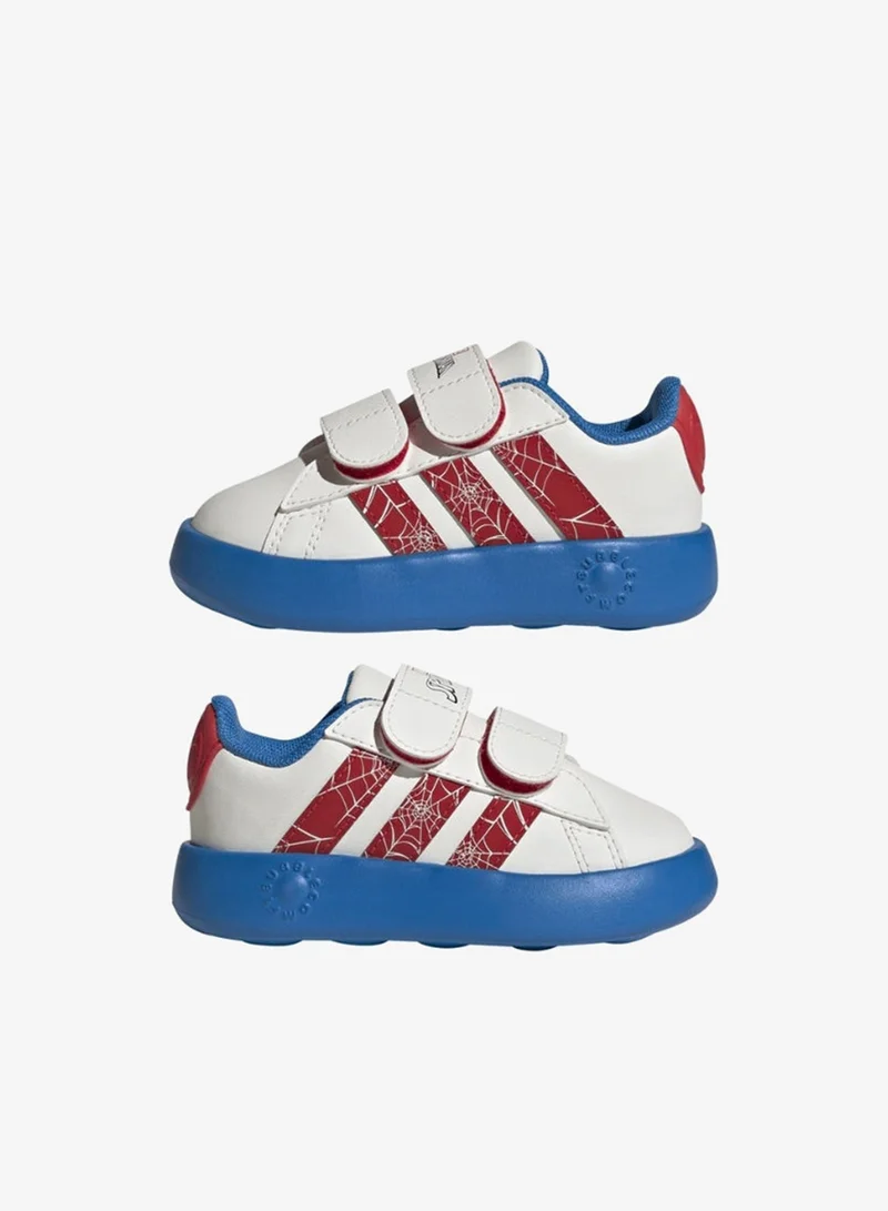 Adidas Grand Court Spider-Man Cf I U White Sportswear Shoes For Baby