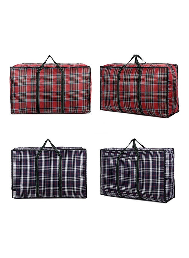 4-Piece Oversized Waterproof Storage Bag Multicolour 85x45x25cm - Image 1