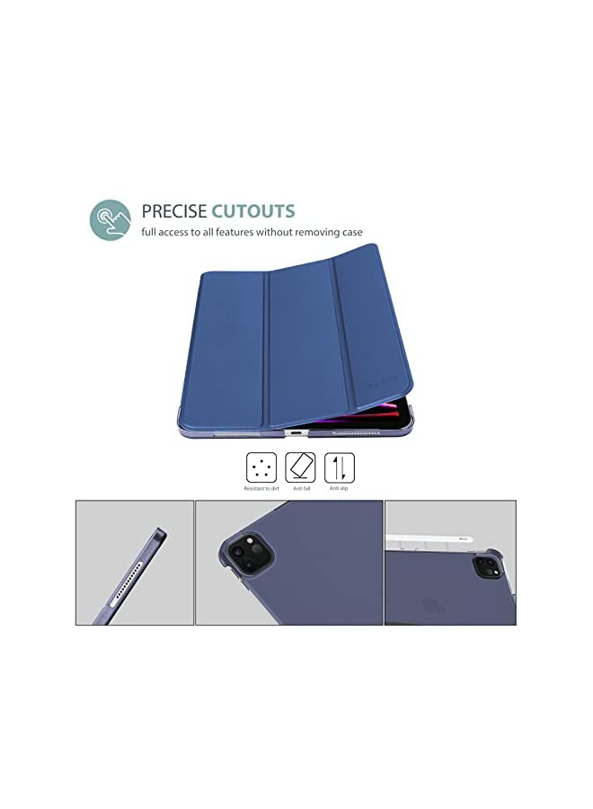 Procases ProCase iPad Pro 12.9 Case 2021 2020 2018, Slim Stand Hard Back Shell Smart Cover for iPad Pro 12.9" 5th Gen 2021/4th Gen 2020/3rd Gen 2018 -Navy - Image 5