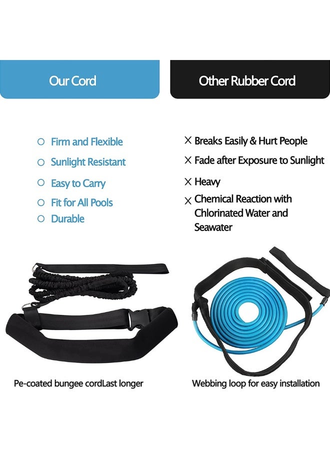 general Swimming training belt set, swimming trainer, swimming strength practice equipment, swimming training elastic rope - Image 3