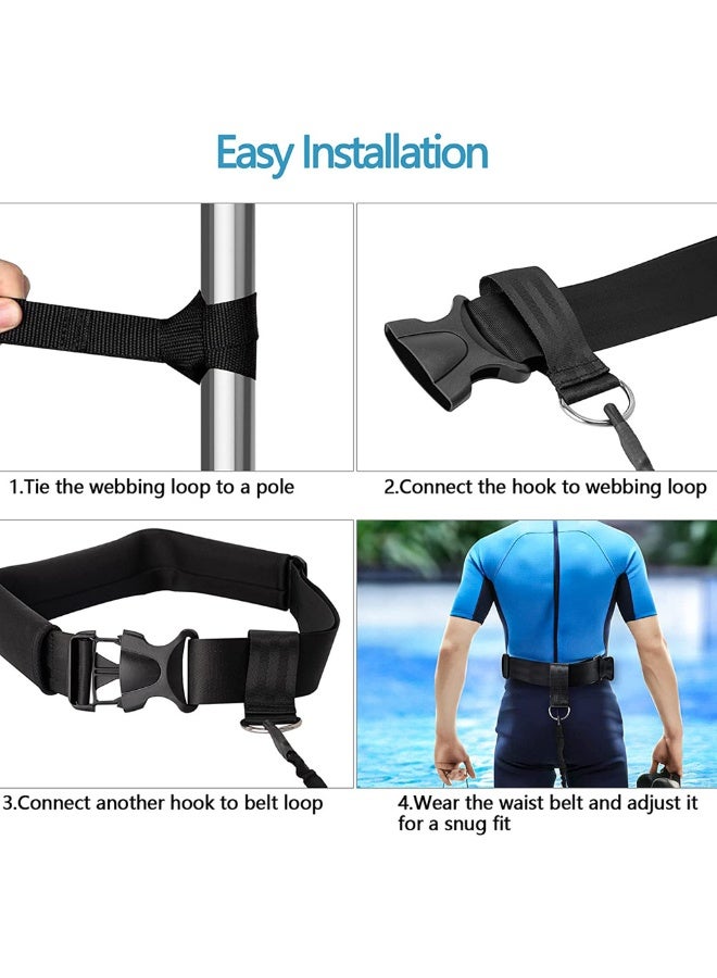 general Swimming training belt set, swimming trainer, swimming strength practice equipment, swimming training elastic rope - Image 4