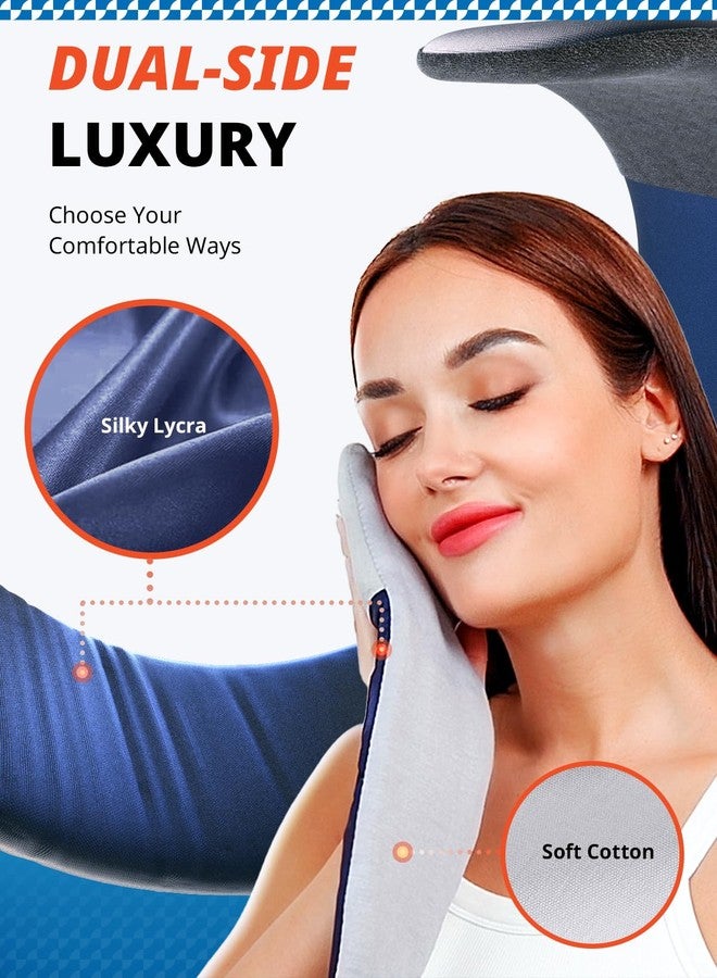 SARISUN Sleep Mask, Eye Mask for Sleeping, Upgrade Ultra-Soft Blackout Eye Cover for Women Men, Wider Adjustable Strap for Side Sleeper, Travel, Nap, Yoga, Relief Eye, Navy Blue - Image 3
