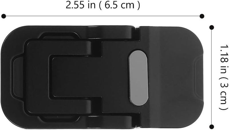 Foldable Laptop Stand Pair Portable Ergonomic Laptop Riser Cooler Holder for Desk Use Black - Image 2