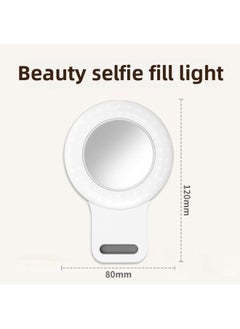 General Mobile Phone Fill Light Ring Live Selfie Beauty Light Outdoor Live Photo Flash Video Conference Light-Color:White  - Image 5