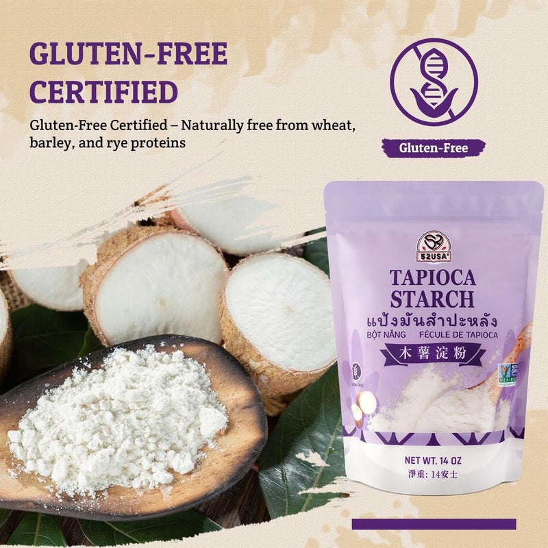 52USA Gluten-Free Tapioca Starch, 14oz - All Natural Thickener for Cooking and Baking - Image 4