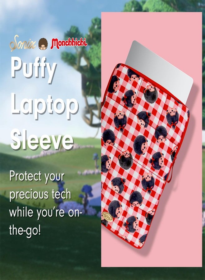 سونيكس | جراب كمبيوتر محمول منتفخ | 15-16 بوصة، حقيبة حمل كمبيوتر محمول مبطنة، جراب كمبيوتر | نقشة مونتشيتشي - Image 4