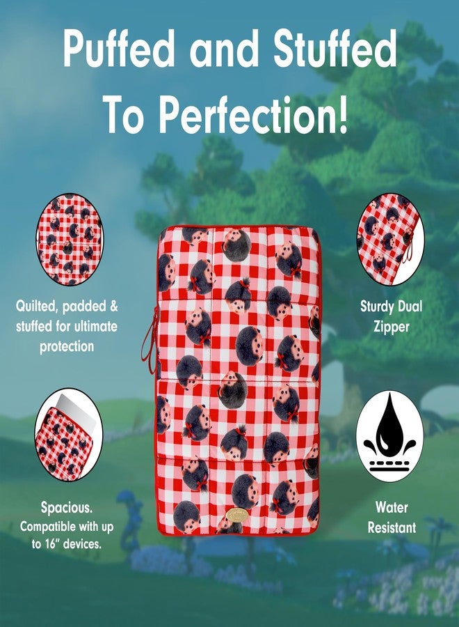 سونيكس | جراب كمبيوتر محمول منتفخ | 15-16 بوصة، حقيبة حمل كمبيوتر محمول مبطنة، جراب كمبيوتر | نقشة مونتشيتشي - Image 5