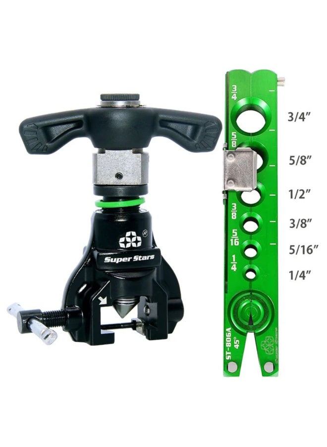 Super Stars ST-R806A Professional Ratchet Flaring Tool, 6-19mm/1/4-5/8 Inch, Aluminium Alloy, for HVAC and Plumbing - Image 2