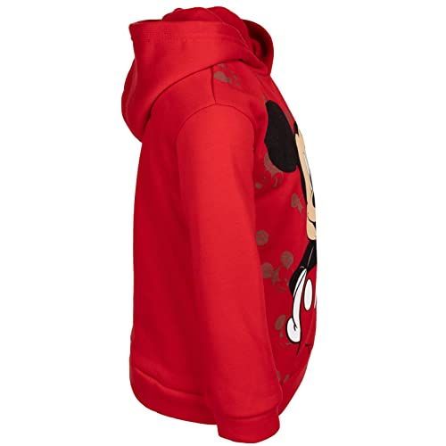 Disney Mickey Mouse Toddler Boys Pullover Hoodie Red 3T - Image 3