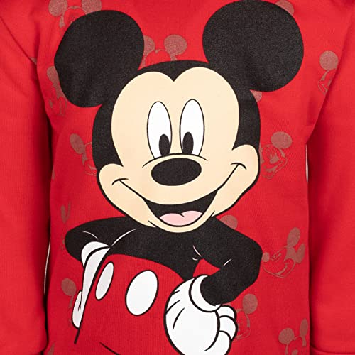 Disney Mickey Mouse Toddler Boys Pullover Hoodie Red 3T - Image 5