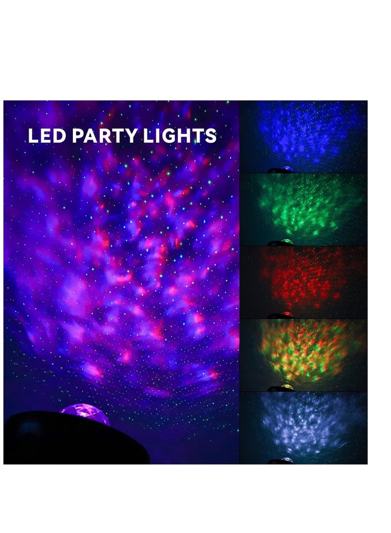 LED Star Light Projector,Baytion Starry Night Lights & Rotating Ocean Wave Music Projection Lamp with Remote Control Bluetooth Speaker for Kids Room Bedroom,Living Room Decoration
