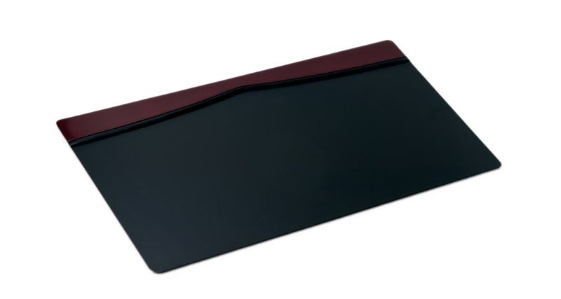 Dacasso Classic Leather Top Rail Desk pad 34 x 20 Burgundy