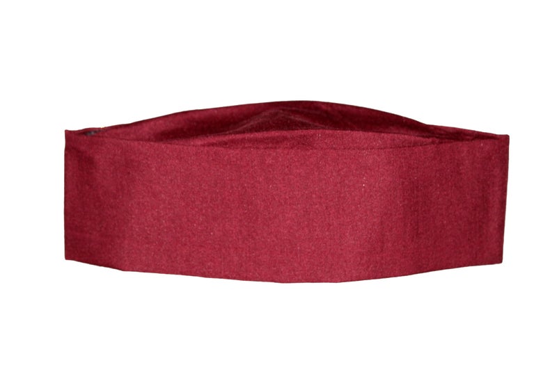 KETKAR Uttarakhand Pahadi Topi/Cap,Brahmakamal Uttarakhand Topi, Himachali Cap (Maroon Cotton) - Image 3