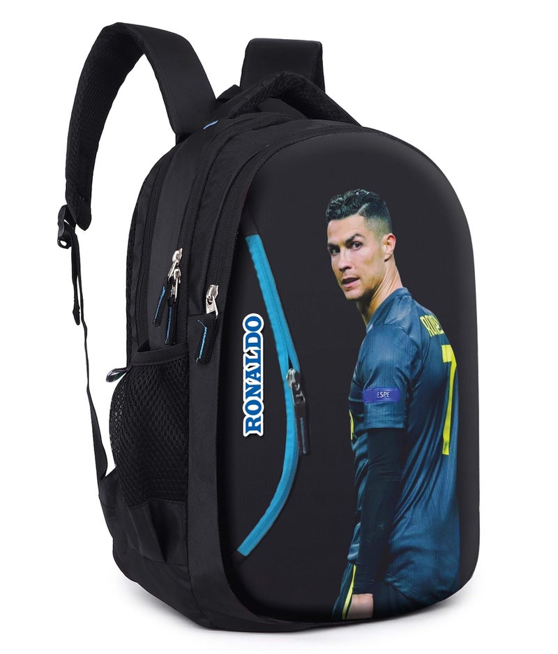 Ronaldo School Bag Printed Travel Daytrip Office College Unisex Casual Backpack Multi-Purpose Bag - Image 2