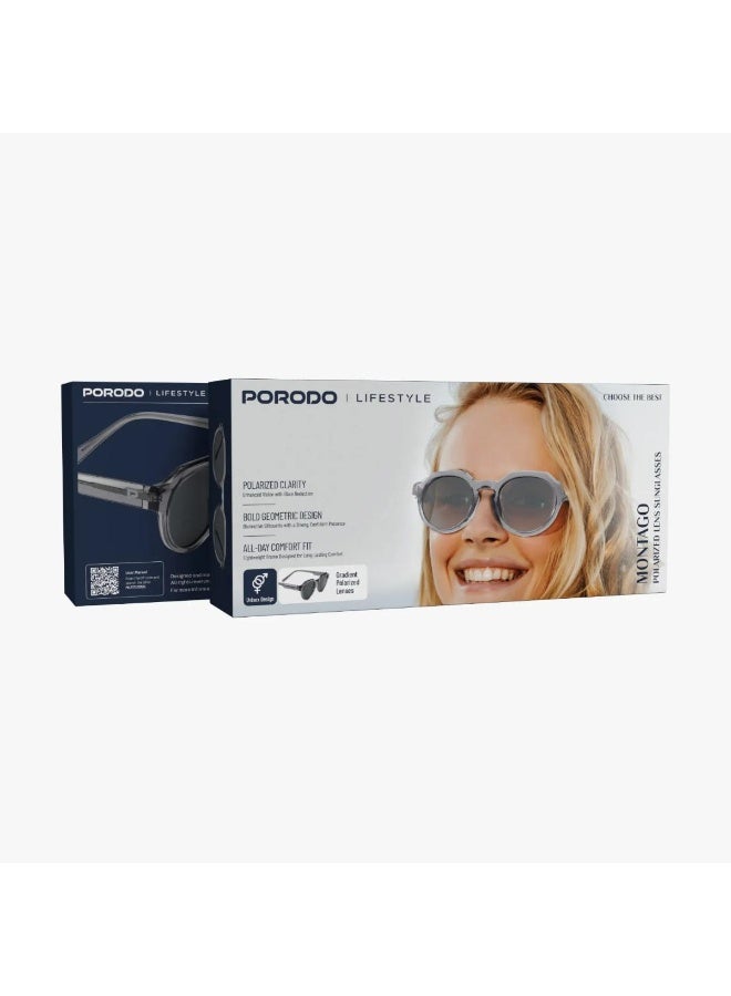 Porodo Lifestyle Montago Polarized Sunglasses with UV400 Protection & Geometric Frame - Image 5