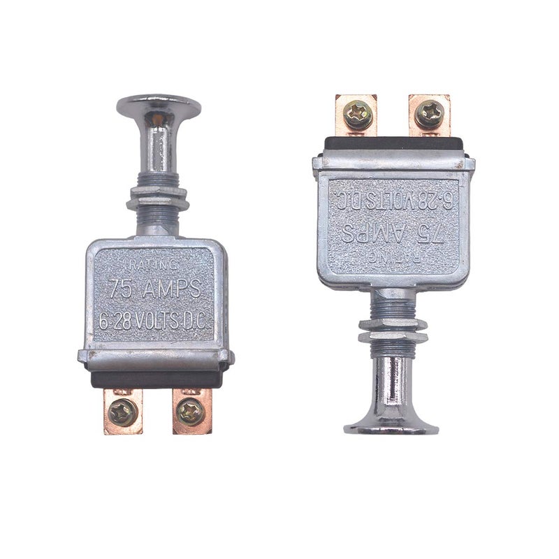 AIB2C 2 Pcs Heavy Duty Push-Pull Switch On/Off 75 AMP 6-28V D.C. - Image 1
