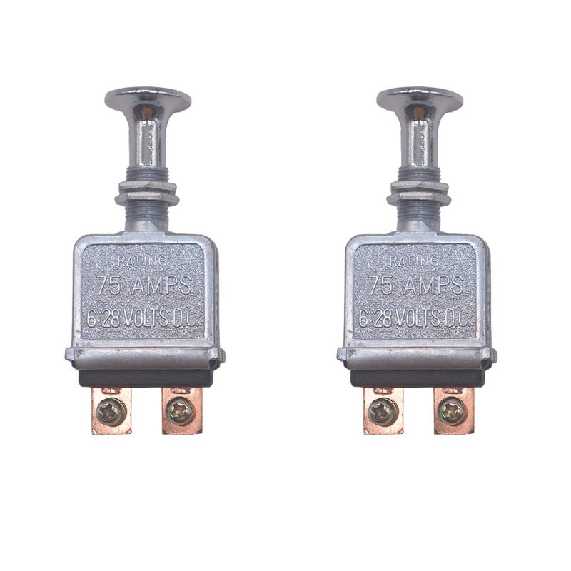 AIB2C 2 Pcs Heavy Duty Push-Pull Switch On/Off 75 AMP 6-28V D.C. - Image 2