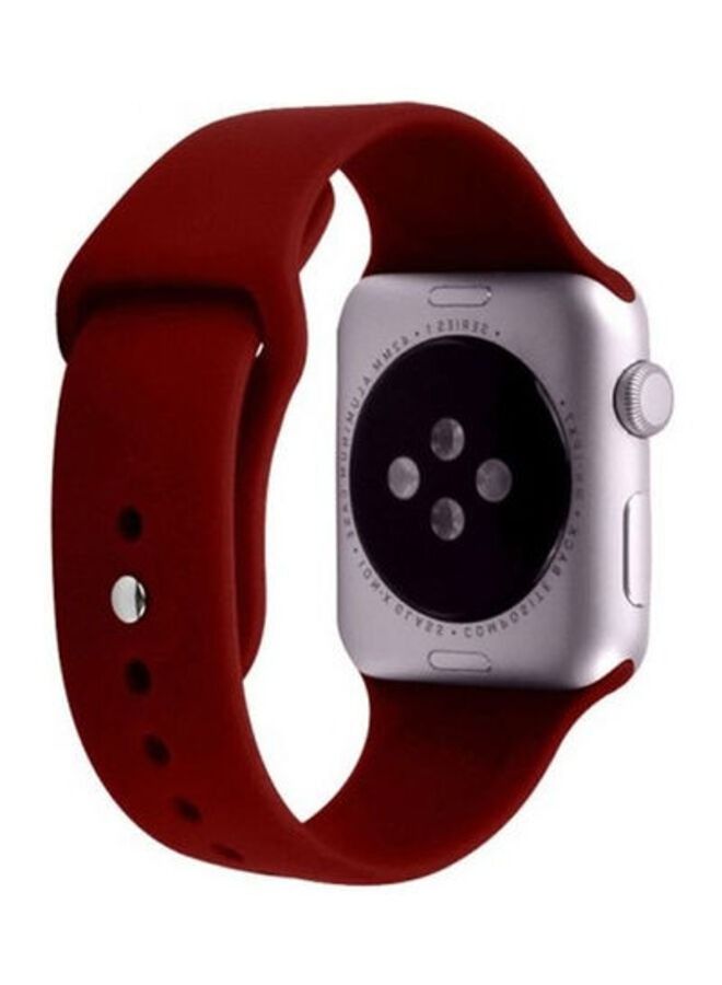 ACLIX Replacement Strap Watchband For Apple Watch Series 7 41mm / 6 / SE / 5 / 4 40mm / 3 / 2 / 1 38mm Wine - Image 1