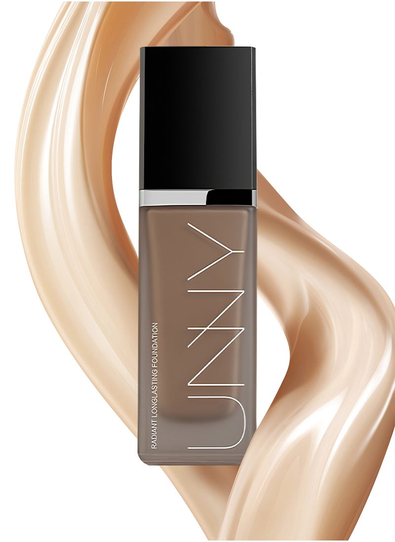 Unny Club - UNNY CLUB Radiant Longlasting Foundation Waterproof Smudge Proof Lightweight Breathable Oil Contril Moisturizing Base Makeup to Brighten Skin Tone and Create a Natural Look for Oily Skin 30g - Image 1