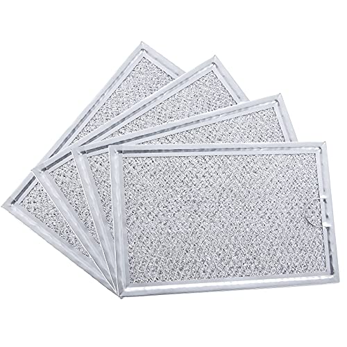 BOTNA Microwave Filter Replacement for GE WB06X10359 WB06X10309,Range Vent Filter for LG 5230W1A012B, Kenmore, Frigidaire, Grease Filter 7-5/8" x 5-1/8", 4 Pack - Image 1