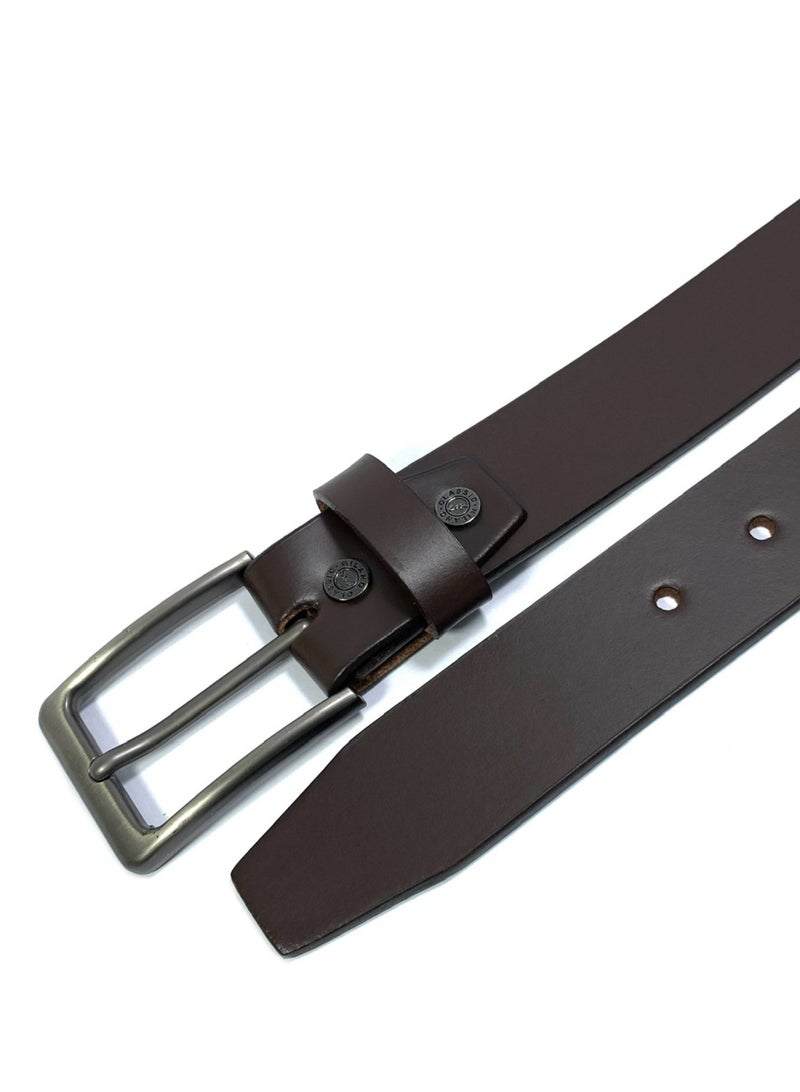 Classic Milano Genuine Leather Belt for Men – Formal & Semi-Casual Men's Belts | Stylish Party Wear Man Belt | Durable Leather Belt for Casual Outfits & Gifts - Image 2