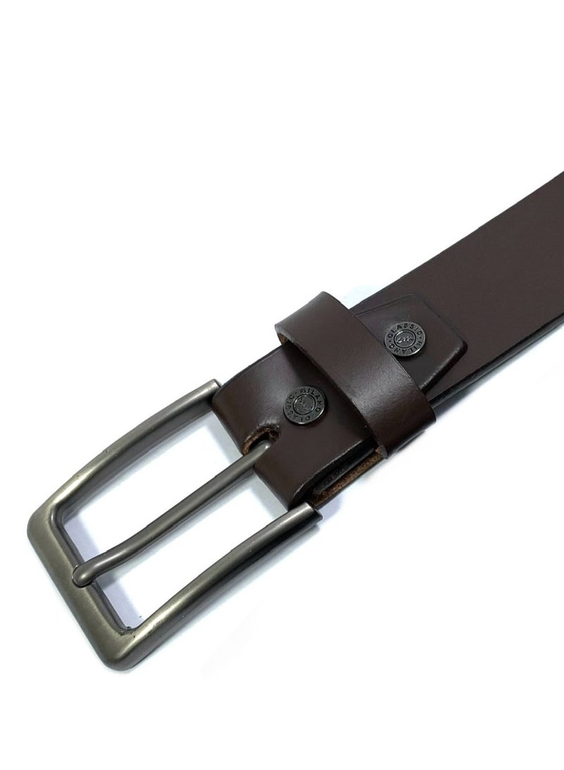 Classic Milano Genuine Leather Belt for Men – Formal & Semi-Casual Men's Belts | Stylish Party Wear Man Belt | Durable Leather Belt for Casual Outfits & Gifts - Image 3