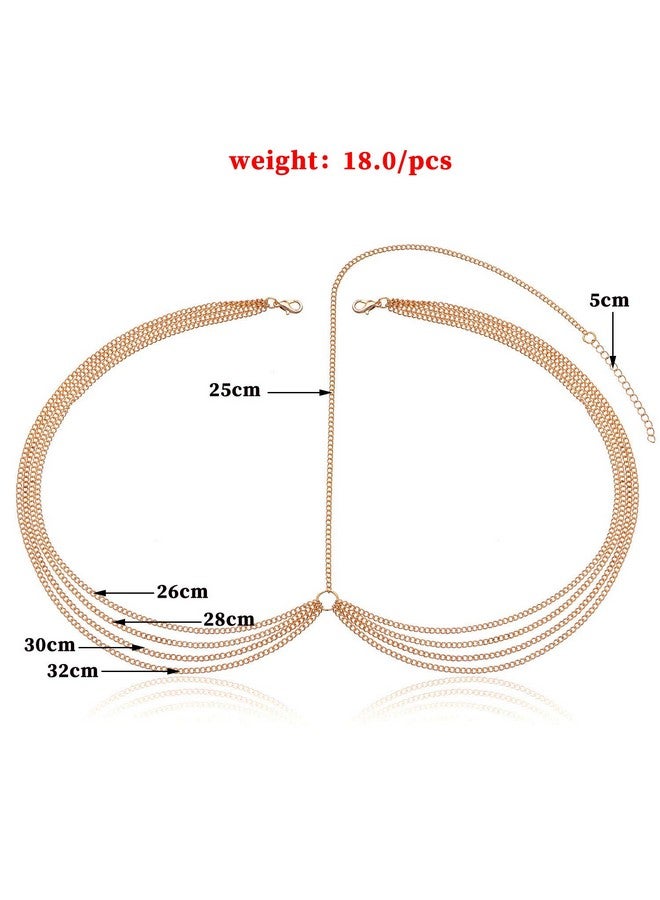 YERTTER Yertte Halloween Women Boho Hairband Vintage Layered Chain Head Chain Headpieces Hair Accessories Party Hair Jewelry For Women And Girls… (Gold) - Image 3