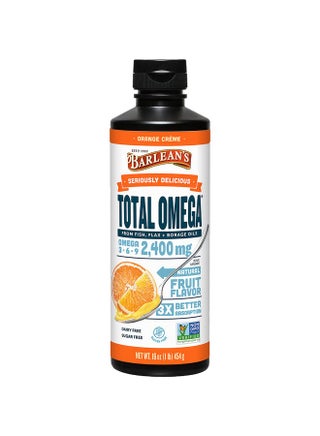 Barlean's Total Omega 3 Fish Oil Liquid Supplement, Orange Crème Flavored with Borage Oil and Flaxseed Oil, 2,400 mg of Omegas 3 6 9 EPA and DHA Plus GLA, 16 oz - pzsku/ZEB95A69B94711FE85379Z/45/_/1735907861/093eec75-621f-4e55-bb6a-8efa784a56ac