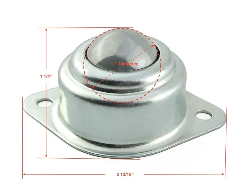 TruePower 1" Roller Ball Transfer Bearings, 1,320 Lbs Total Load-Bearing Capacity (Set of 12) - Image 3