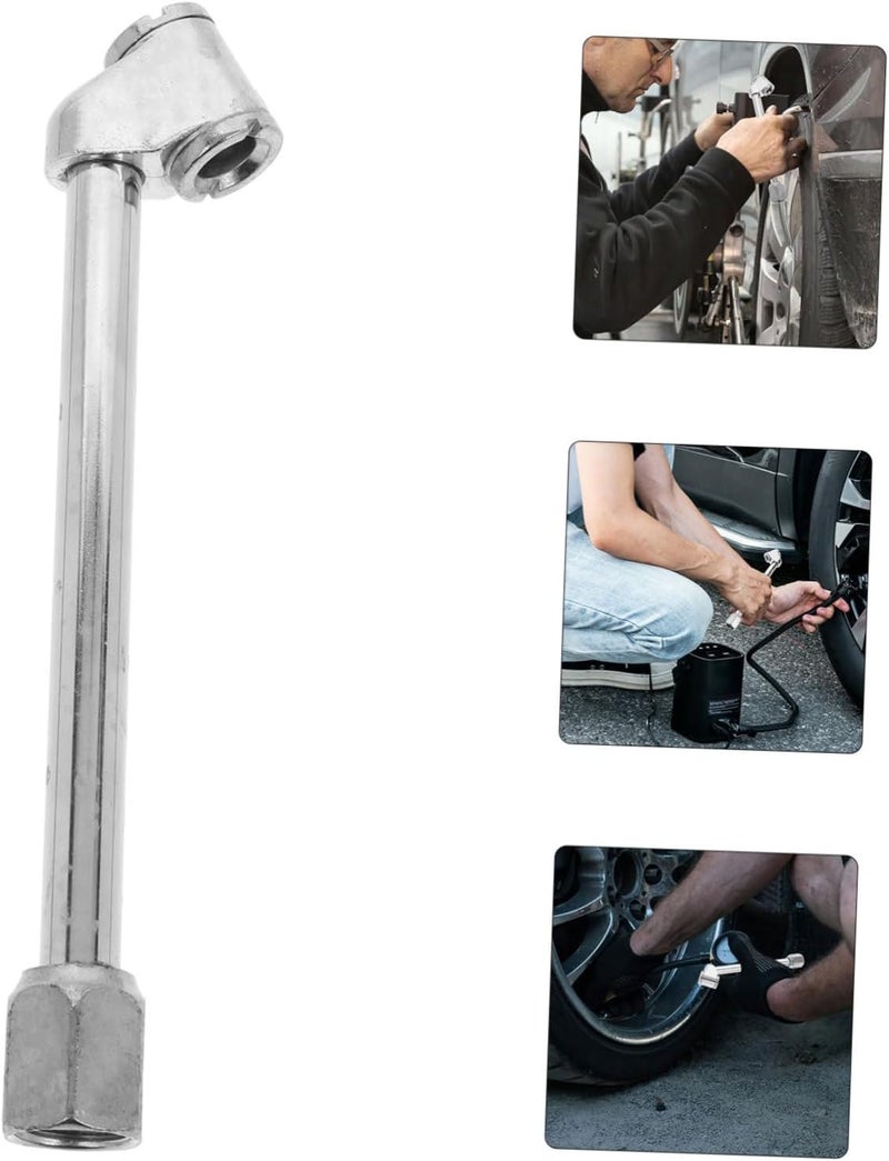 Outanaya Valve Extensions for Tubeless Tires Car Inflator Accessory Easy to Install Metal Construction Extendable Valve Stem - Image 2