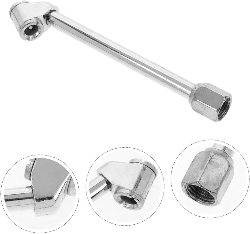 Outanaya Valve Extensions for Tubeless Tires Car Inflator Accessory Easy to Install Metal Construction Extendable Valve Stem - Image 4