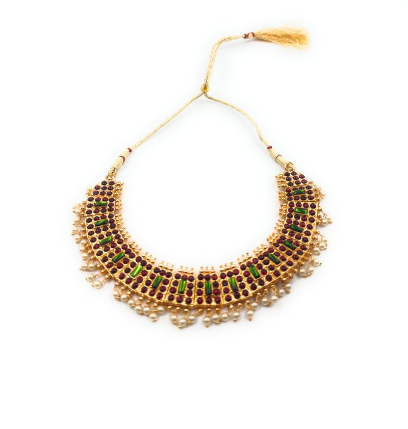 Natyam Necklace for Bharatanatyam & Kuchipudi | South Indian Traditional Jewelry for Performances - Image 4