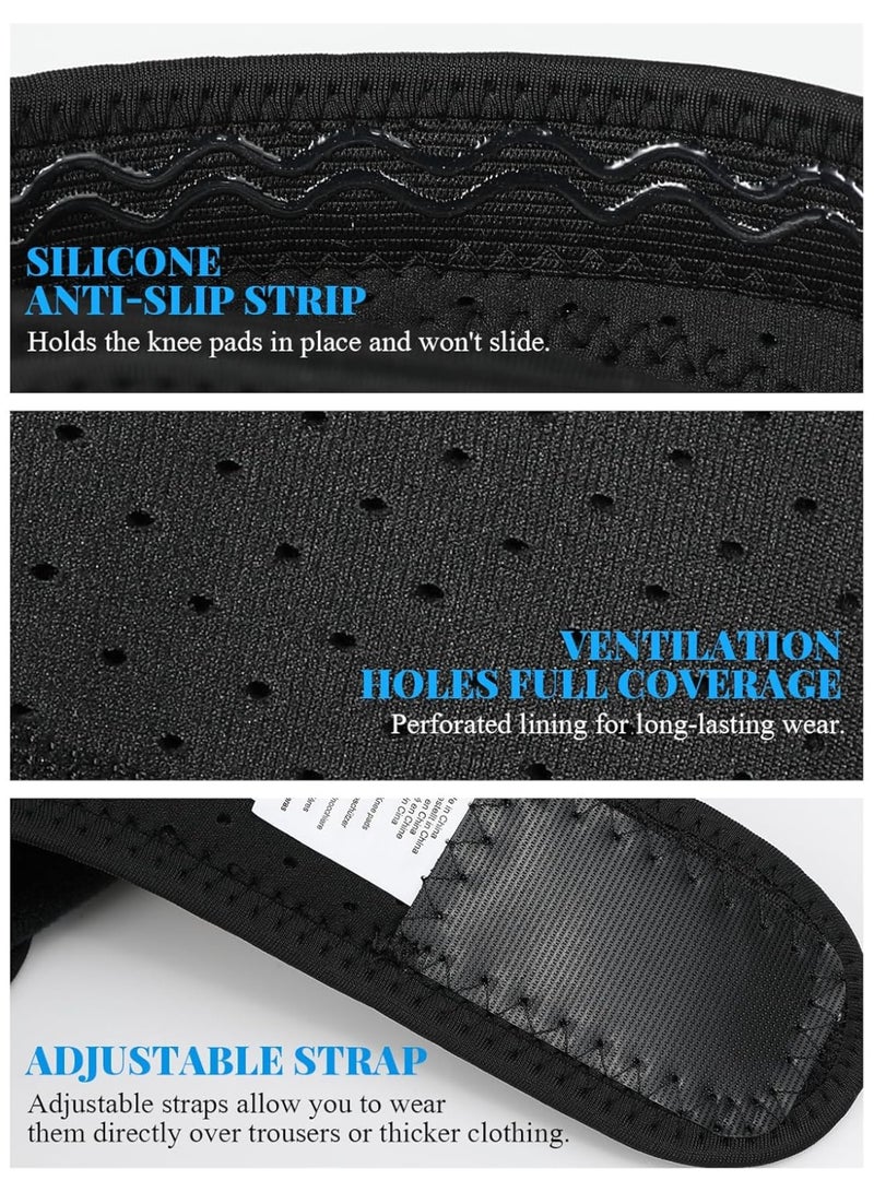 FAYET Heavy-Duty Foam Knee Pads for Men & Women, Adjustable Anti-Slip EVA Cushion Knee Protectors for Gardening, Construction, Flooring, Cleaning, Painting - Image 3