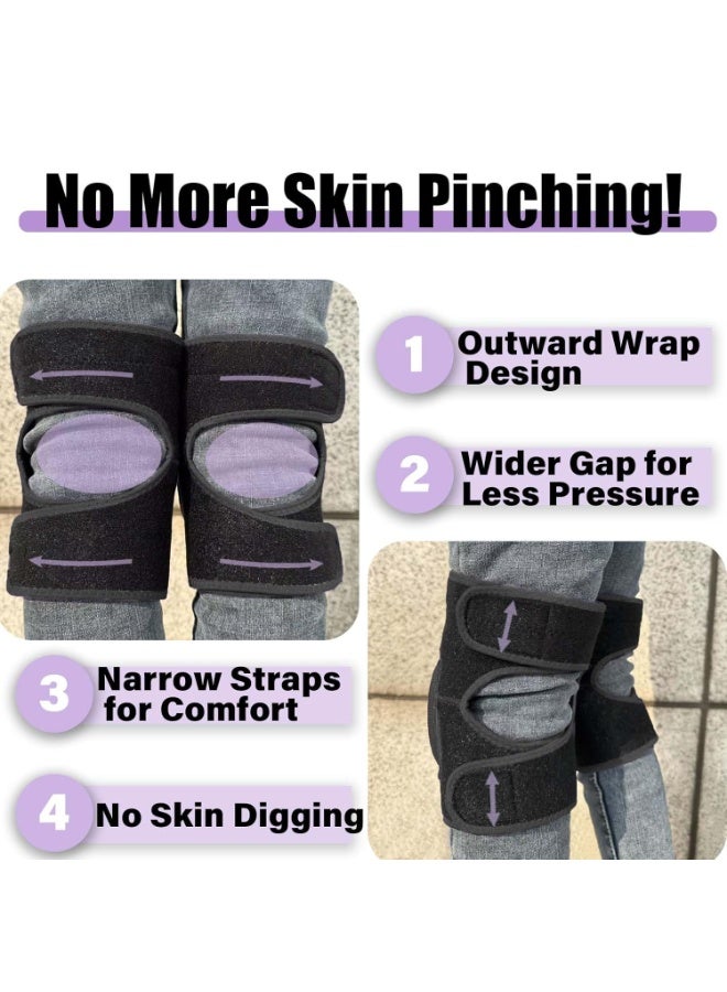 FAYET Heavy-Duty Foam Knee Pads for Men & Women, Adjustable Anti-Slip EVA Cushion Knee Protectors for Gardening, Construction, Flooring, Cleaning, Painting - Image 4