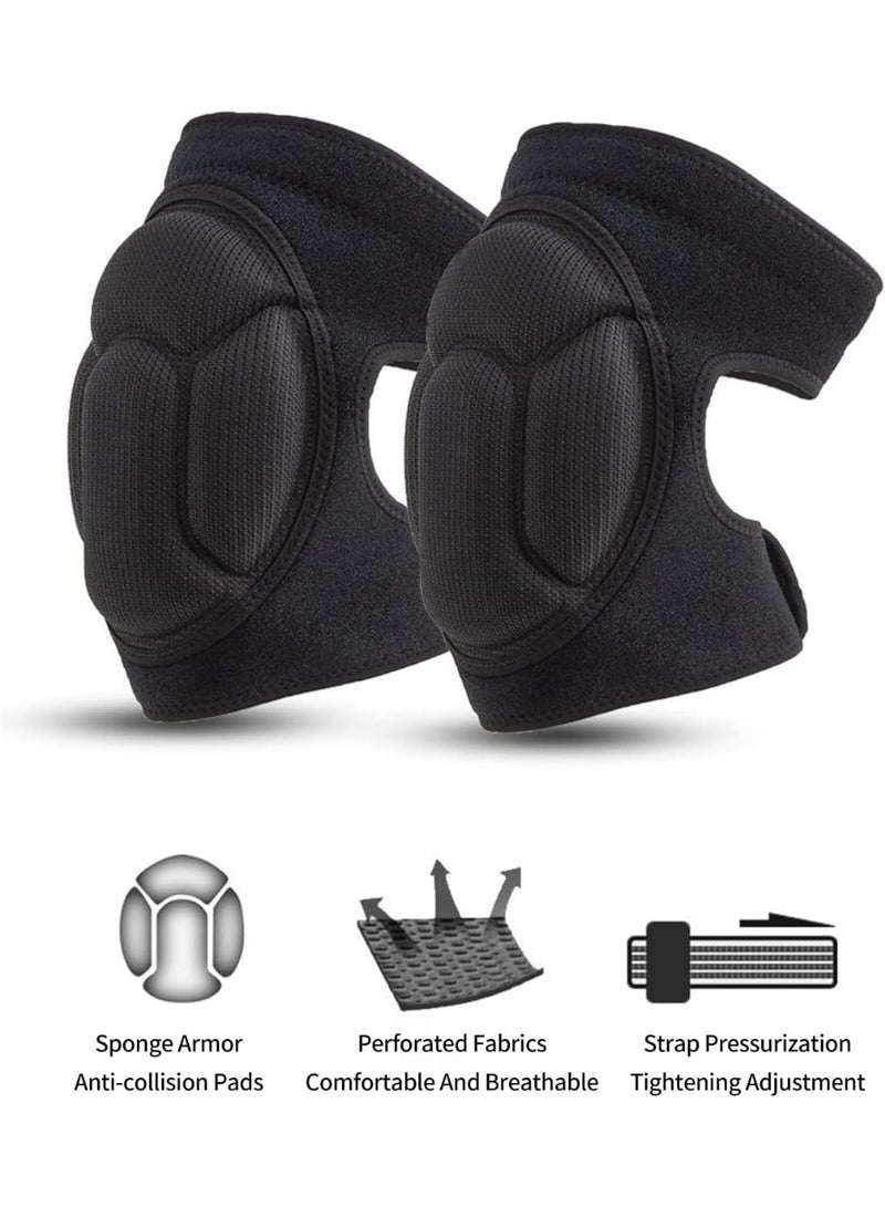 FAYET Heavy-Duty Foam Knee Pads for Men & Women, Adjustable Anti-Slip EVA Cushion Knee Protectors for Gardening, Construction, Flooring, Cleaning, Painting - Image 2