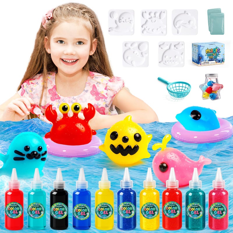 Teexpert Magic Water Elf Toy Kit - Diy Aqua Fairy Craft Toy To Make Squishy Water Pets - Creative Gift For Kids Girls Boys Ages 3 4 5 6 7 8 9 10 11 12 Birthday Or Christmas - Image 1
