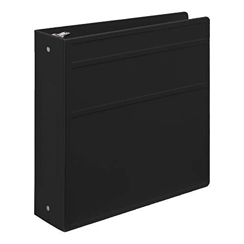 Carstens 3-Inch Heavy Duty 3-Ring Binder - Side Opening, Black, Durable Plastic, Precision No-Gap Rings, Waterproof Cover, No Pockets, Holds 400 US Letter Sheets, BPA-Free, Made in USA (1745-3R) - Image 2