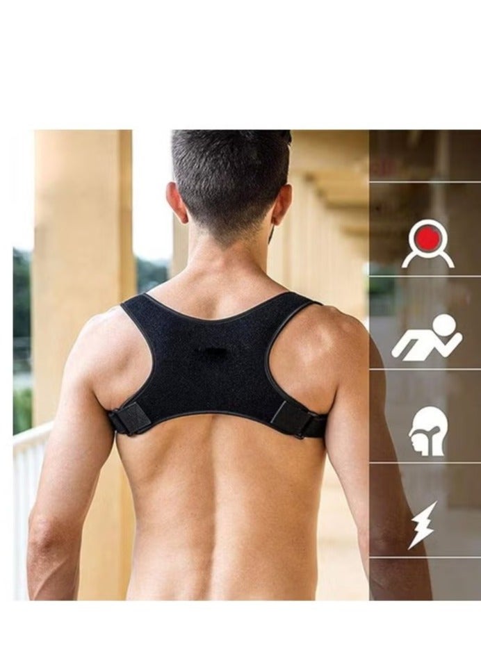Adjustable Posture Corrector, Back Support Brace Belt,  Back Posture Corrector for Men and Women,  Shoulder Neck Back Pain Relief, Strong, Breathable and Comfortable - Image 2