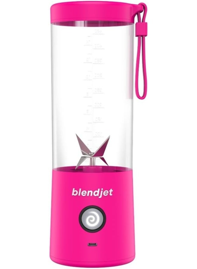 blendjet Portable Blender - World's Most Powerful Compact 16Oz Blender @22,000 RPM, 6 Stainless Steel Blades, Ice Crasher, USB-C Charging, Self Cleaning Built-in Safety Feature BPA Free - Hot Pink - Image 4