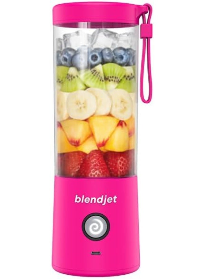 blendjet Portable Blender - World's Most Powerful Compact 16Oz Blender @22,000 RPM, 6 Stainless Steel Blades, Ice Crasher, USB-C Charging, Self Cleaning Built-in Safety Feature BPA Free - Hot Pink - Image 1