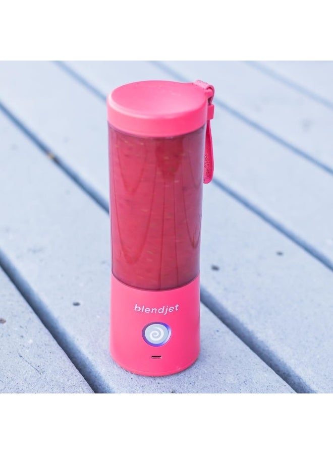 blendjet Portable Blender - World's Most Powerful Compact 16Oz Blender @22,000 RPM, 6 Stainless Steel Blades, Ice Crasher, USB-C Charging, Self Cleaning Built-in Safety Feature BPA Free - Hot Pink - Image 5