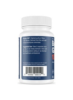 Better Way Health Upport Supplement By Better Way Health With Highly Purified Beta Glucan Immune System Booster 100Mg 60 Caps (Pack Of 1)  - Image 4
