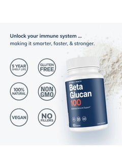 Better Way Health Upport Supplement By Better Way Health With Highly Purified Beta Glucan Immune System Booster 100Mg 60 Caps (Pack Of 1)  - Image 3