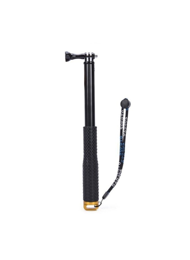 Sports Camera Selfie Stick Outdoor Travel Mobile Phone Selfie Suitable For GOPRO Ant SJCAM Retractable Handheld SP-Color:Golden Yellow - Image 1