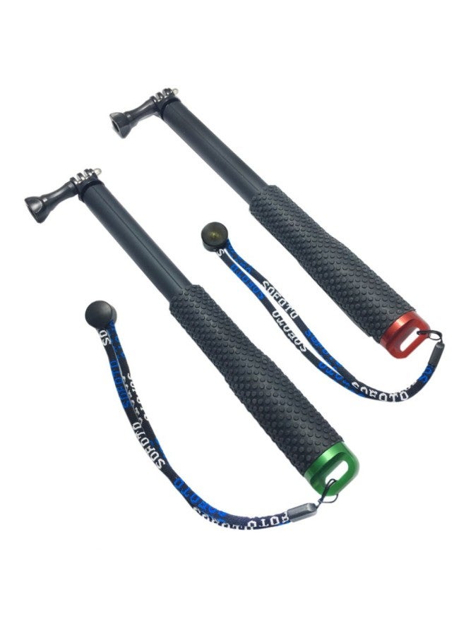 Sports Camera Selfie Stick Outdoor Travel Mobile Phone Selfie Suitable For GOPRO Ant SJCAM Retractable Handheld SP-Color:Golden Yellow - Image 2